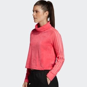 Adidas: Sleek Sporty Velour Turtleneck - brand new